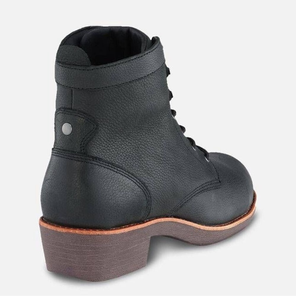NEW WORX By Red Wing Shoes Black Steel Toe Boots - Picture 2 of 13